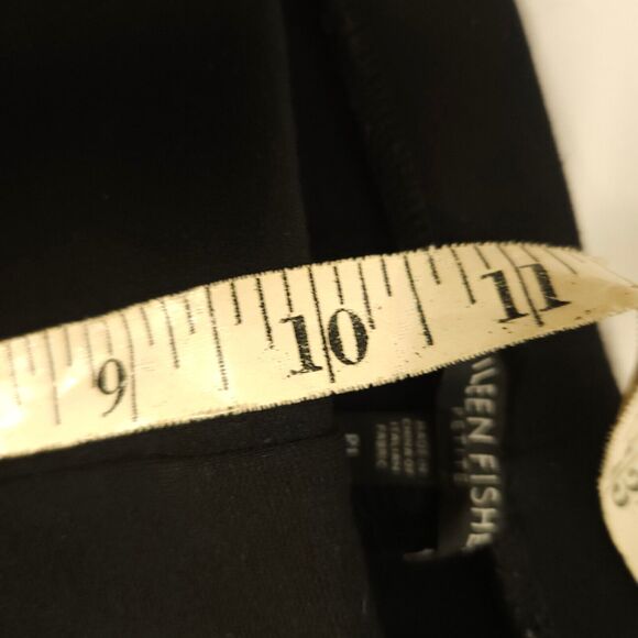 Eileen Fisher Womens Petite Large Black Pull On Stretch Slim Pants - Picture 7 of 8